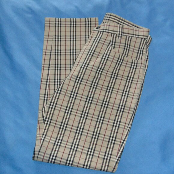 AUTHENTIC  BURBERRY  NOVACHECK  PANTS - Picture 1 of 5